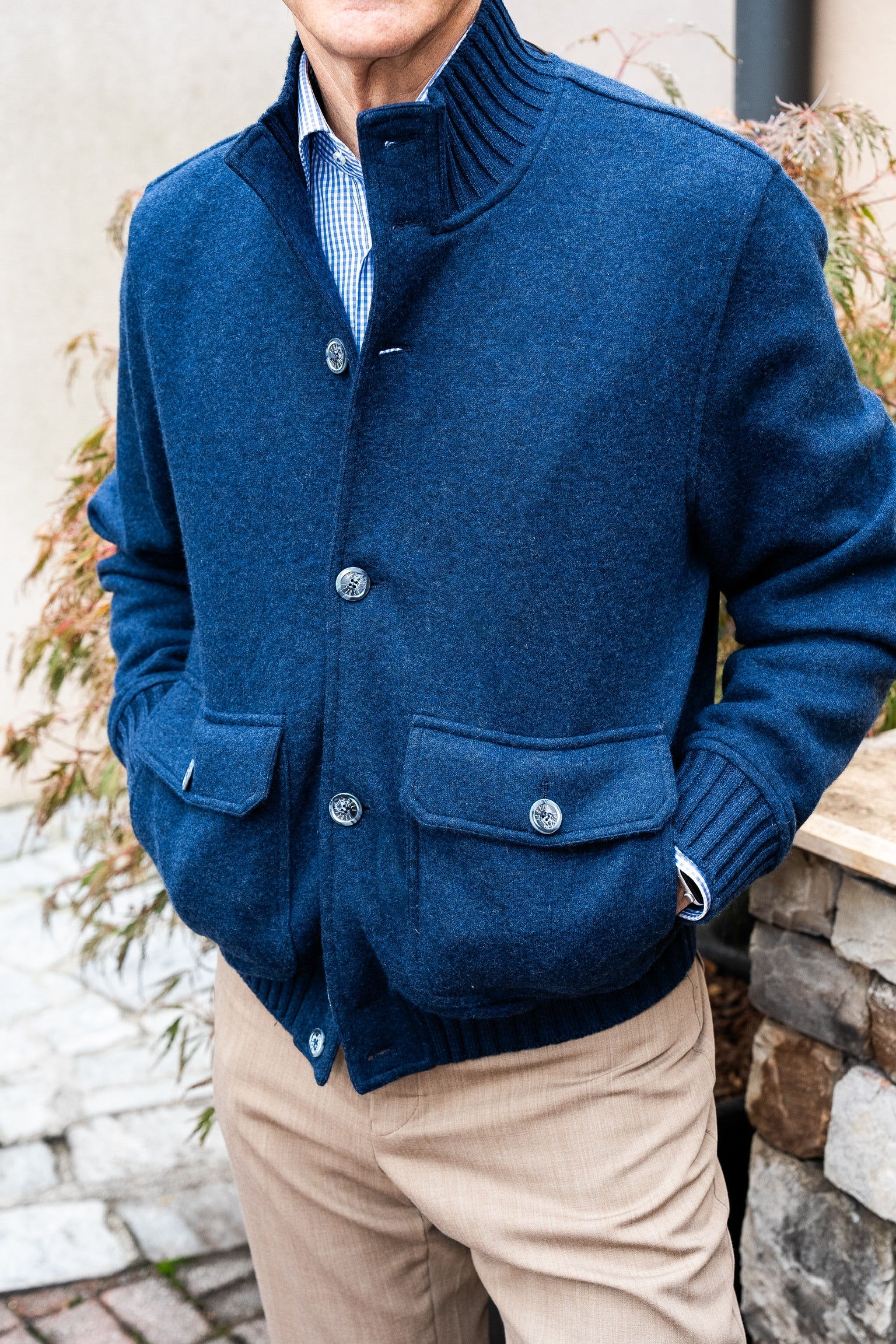 Fedeli Cashmere Bomber Jacket