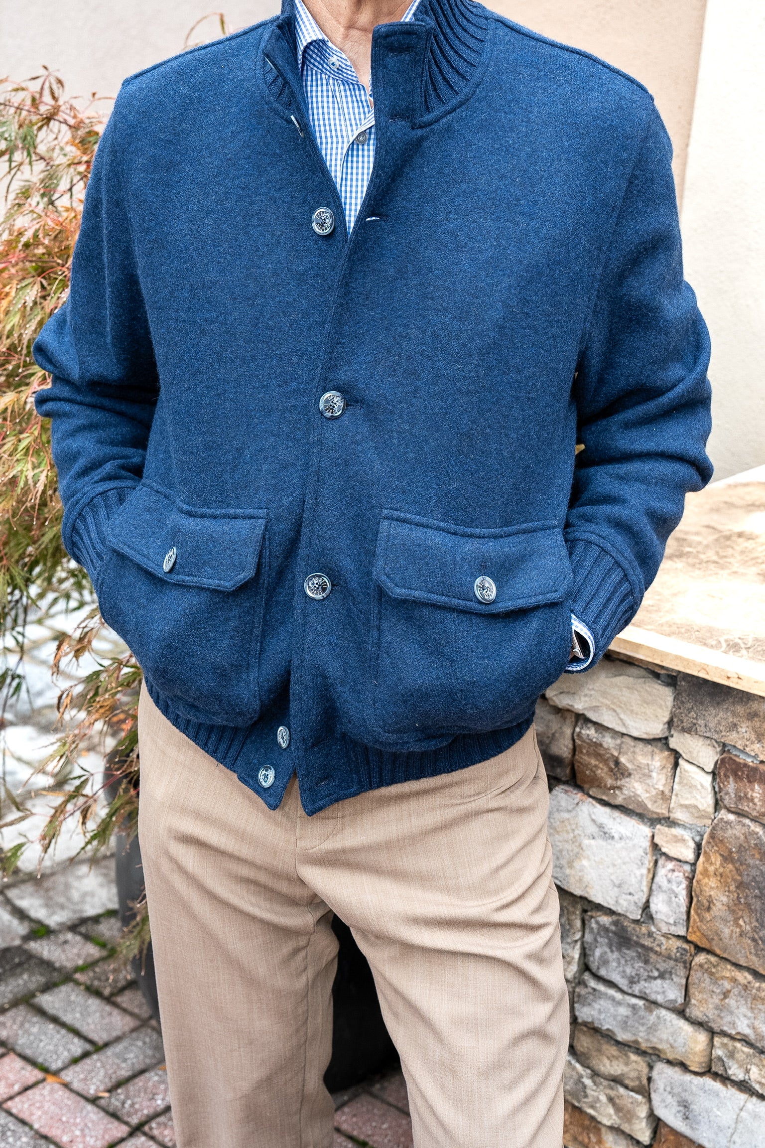 Fedeli Cashmere Bomber Jacket