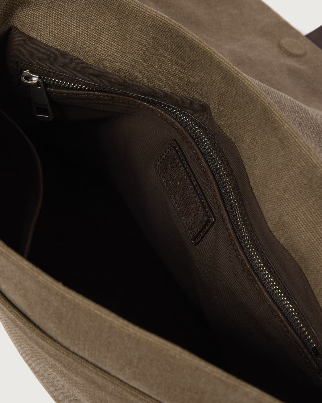 Jones Midi Safari Canvas and Leather Messenger Bag