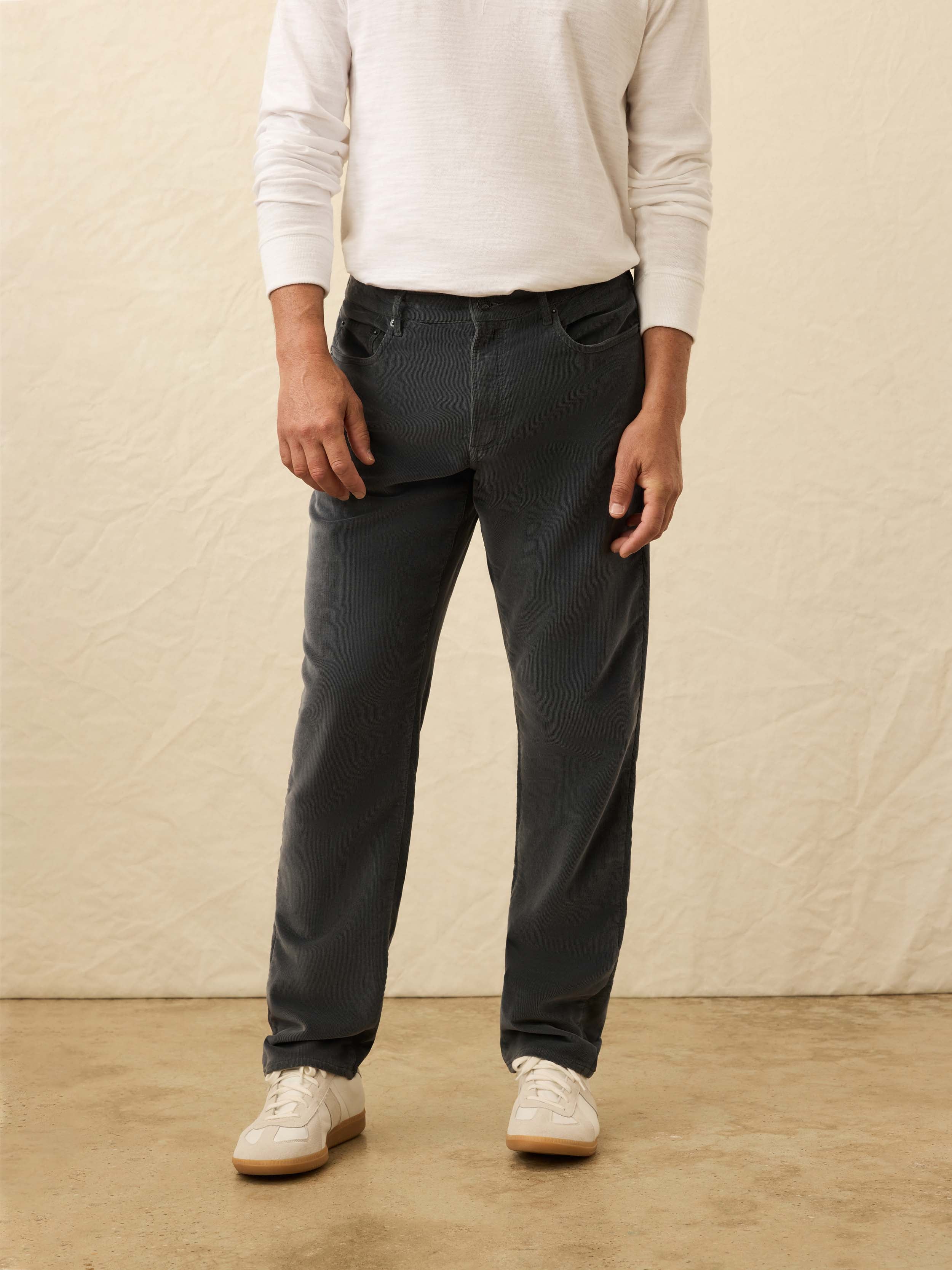 Stretch Terry Corduroy 5 Pocket Pant