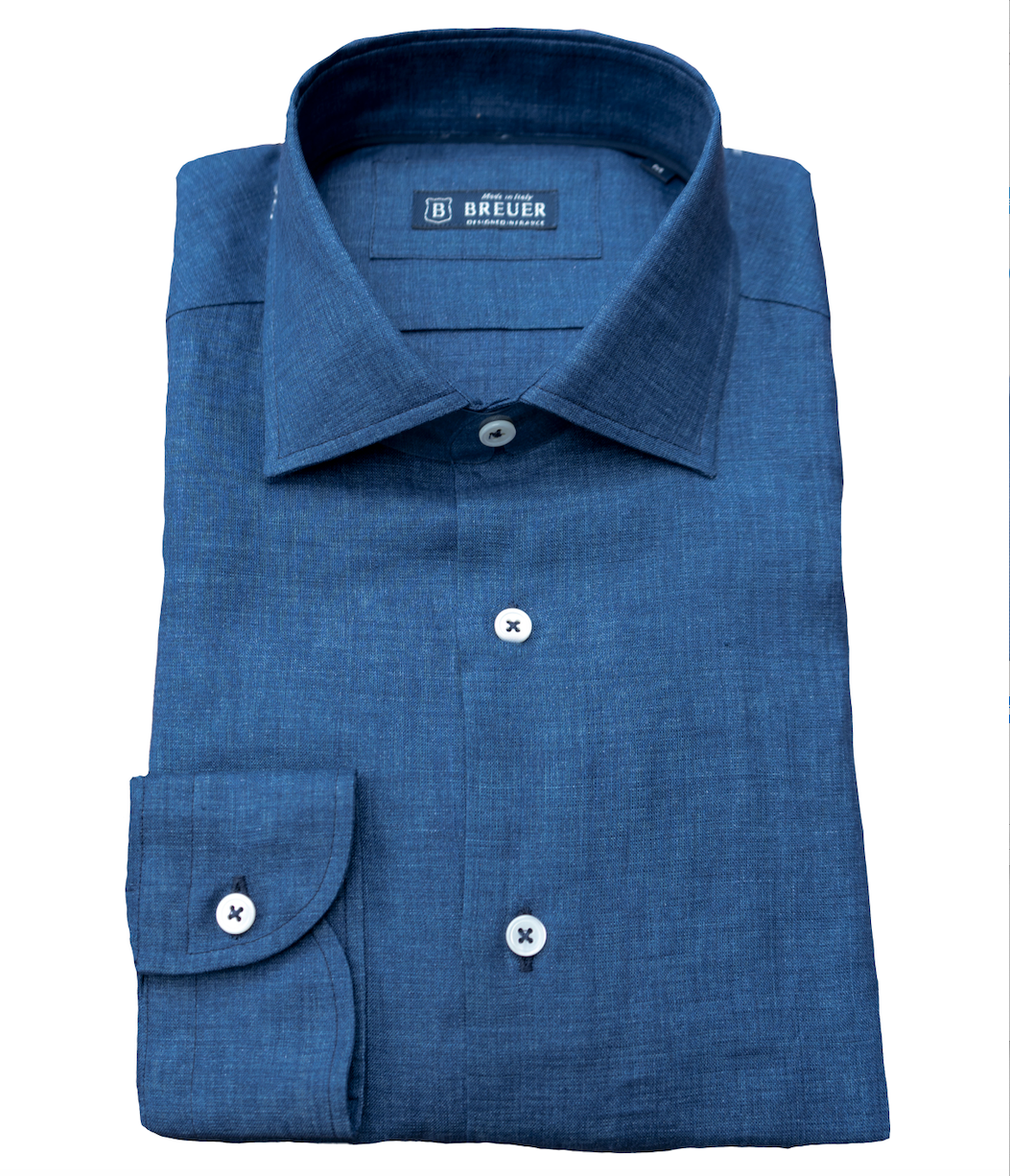 Solid Linen Sport Shirt