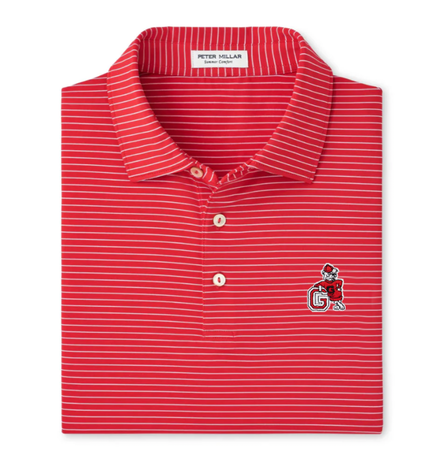 Peter Millar Hemlock Georgia Leaning Bulldog Performance Jersey Polo