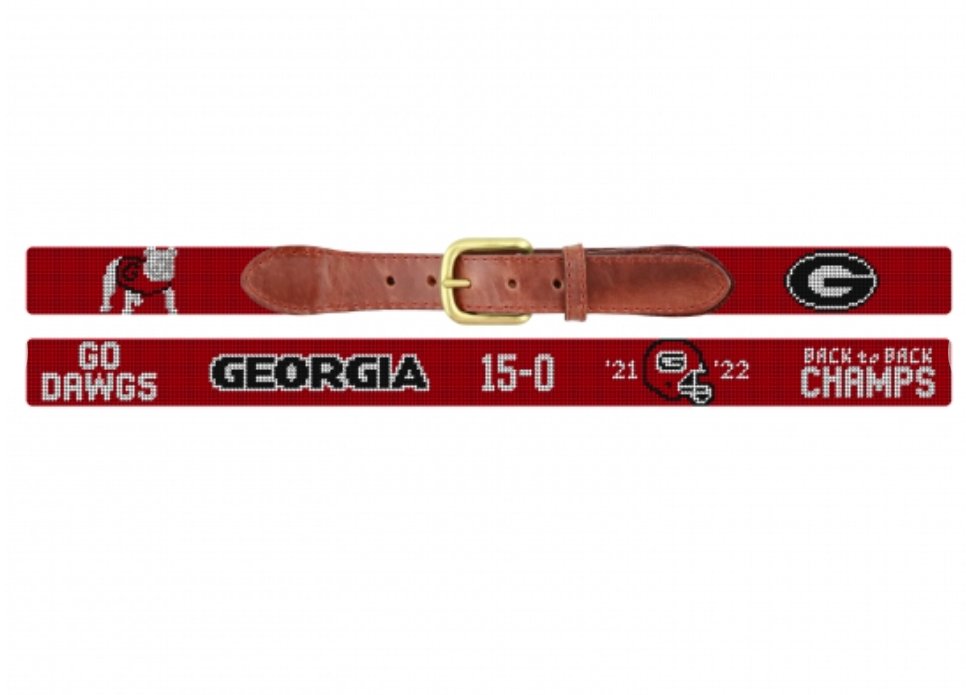 UGA 2022 Back to Back National Championship Belt (Red)