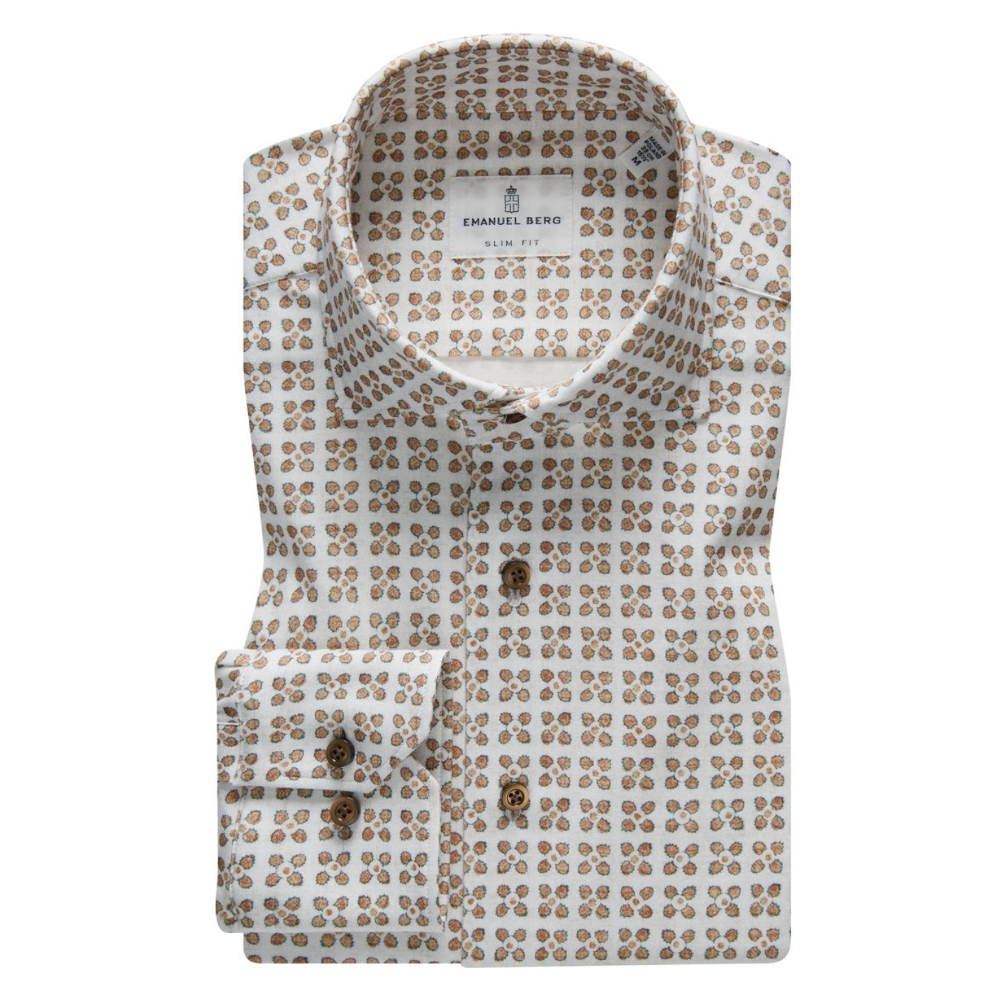 Stretch Jersey Geometric Print Sport Shirt