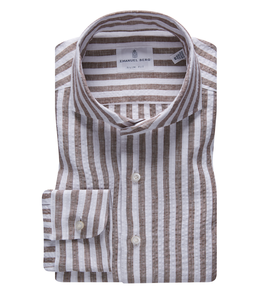 Linen Striped Sport Shirt