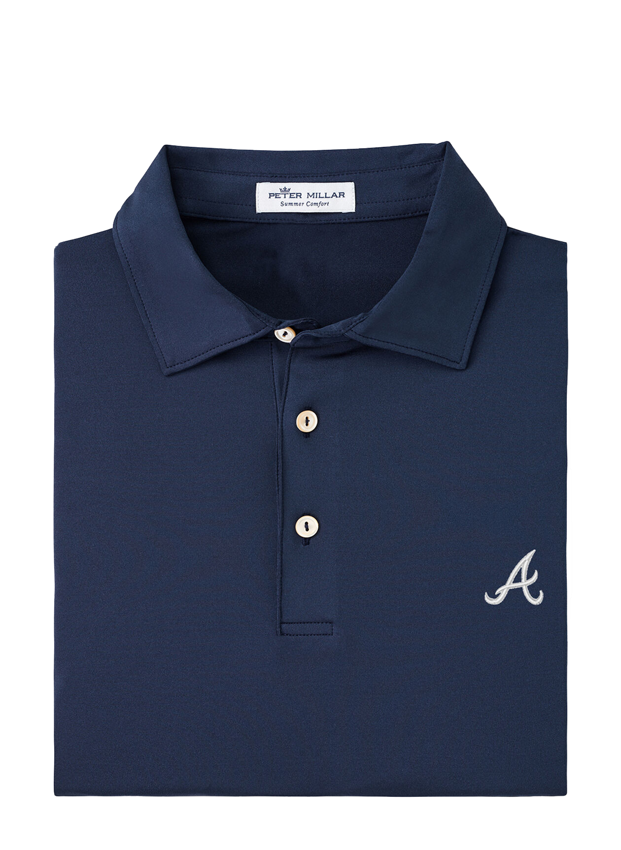 Atlanta Braves Solid Performance Jersey Polo