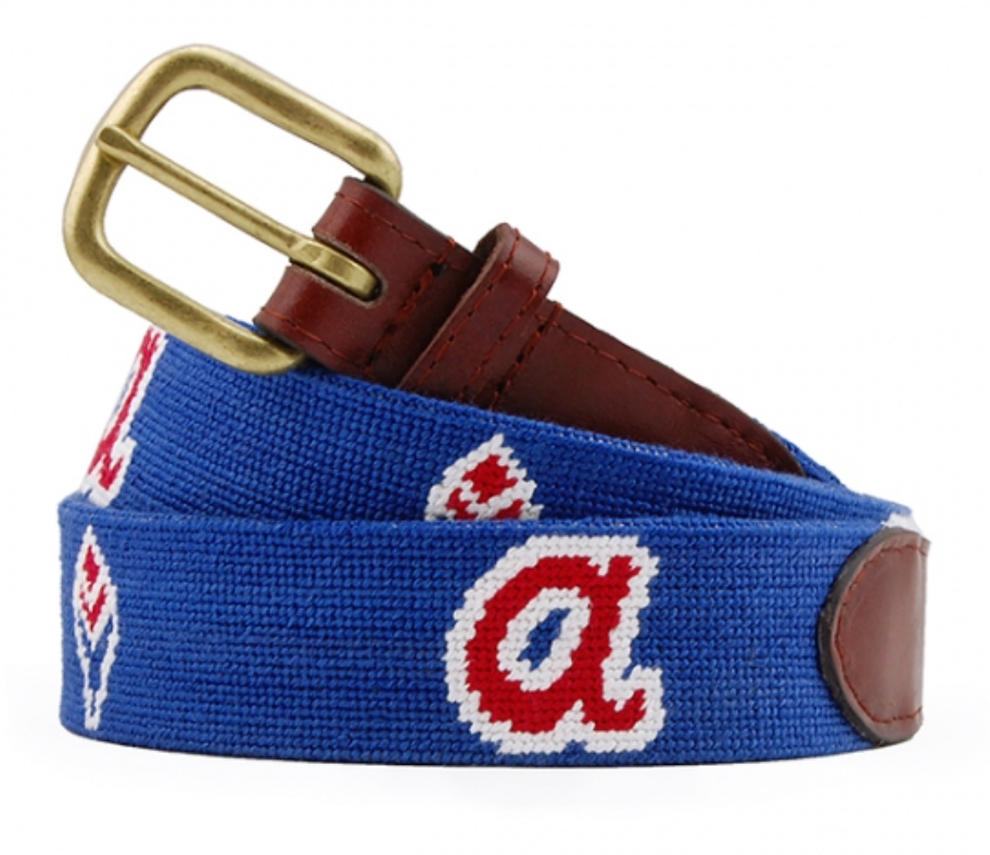 Atlanta Braves Cooperstown Needlepoint Belt