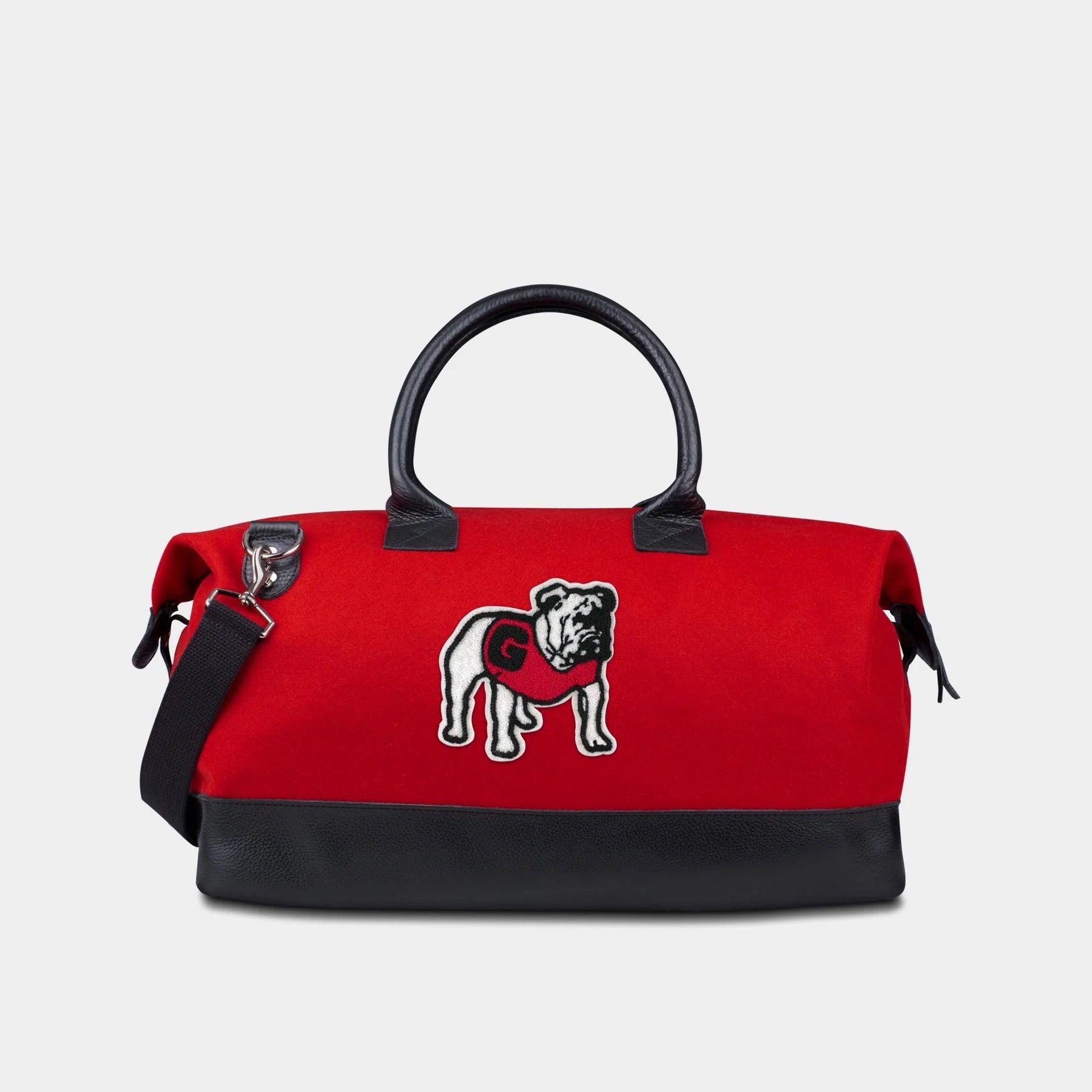 UGA "Bulldog" Weekender Duffle Bag in Red