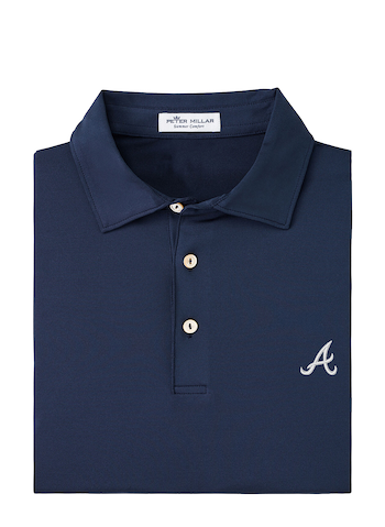 Atlanta Braves Solid Performance Jersey Polo