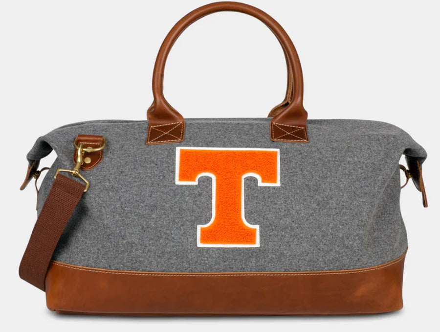 Tennessee "T" Weekender Duffle Bag in Grey