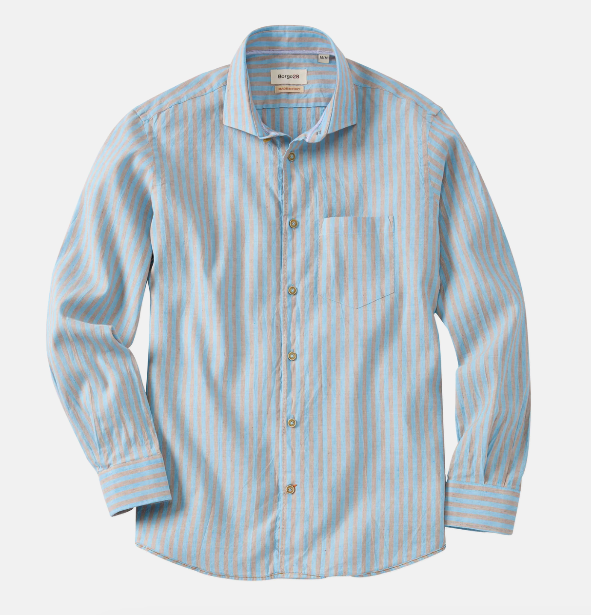 Linen Striped Sport Shirt