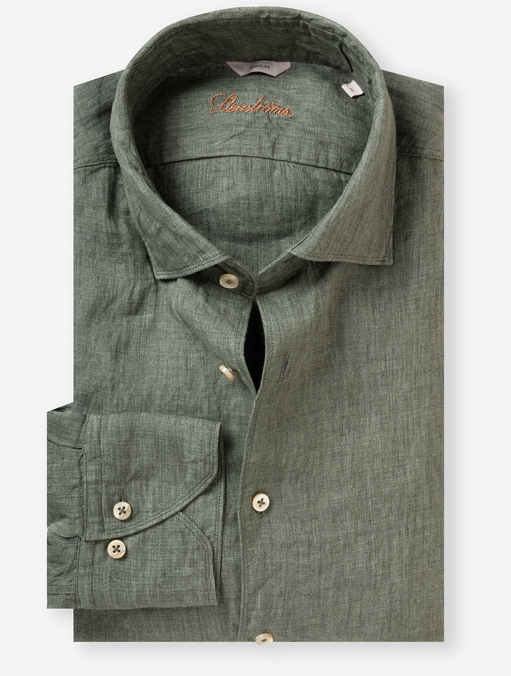 Army Green Linen Sport Shirt
