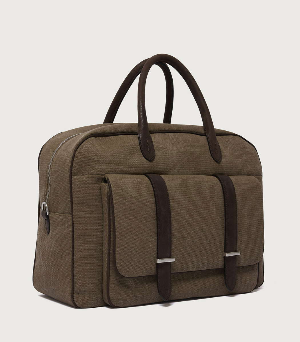 Jones Safari Canvas and Leather Duffle Bag