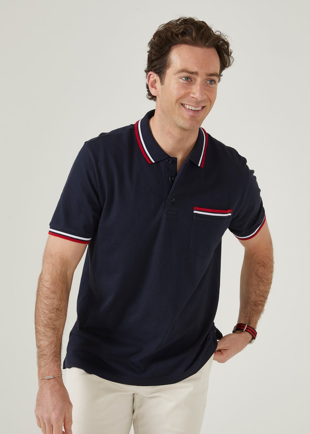 Shoreham Polo Shirt with Tipped Trim