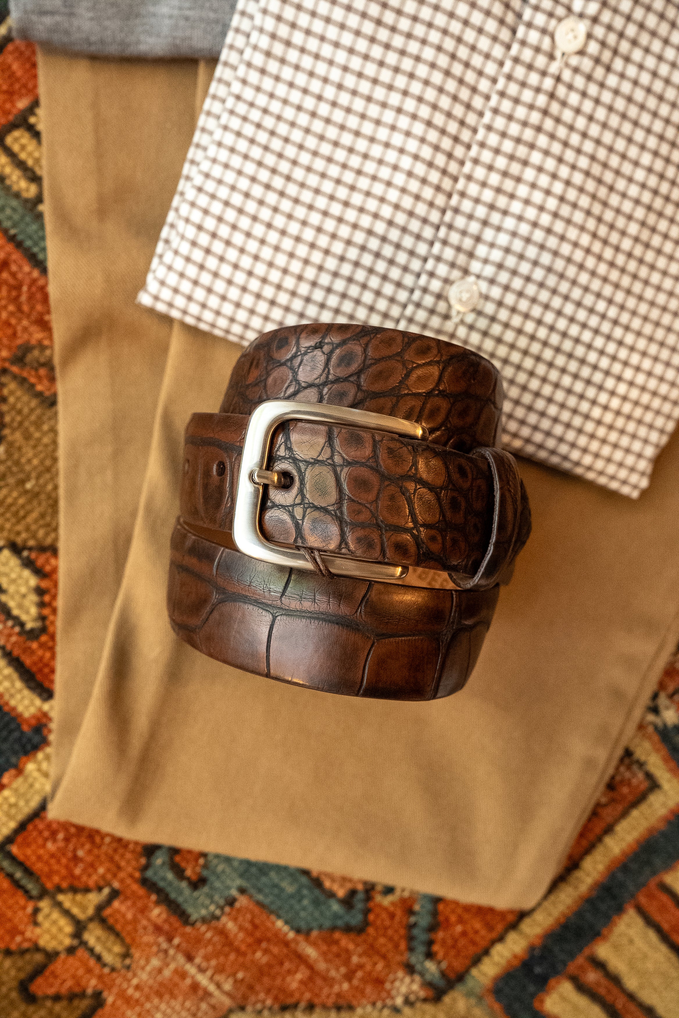 Matte Alligator Belt