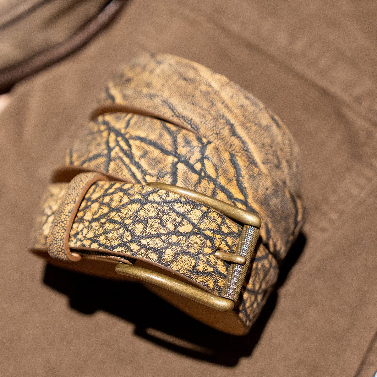 Gray Safari Elephant Belt