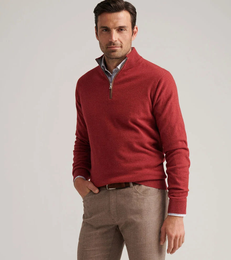 Peter Millar Artisan Crafted Cashmere Flex Quarter-Zip