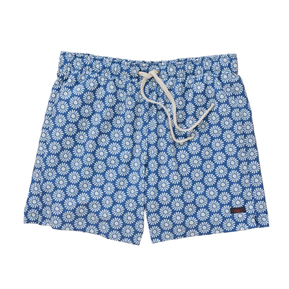 Blue Cream Suns 6" Swim Trunks
