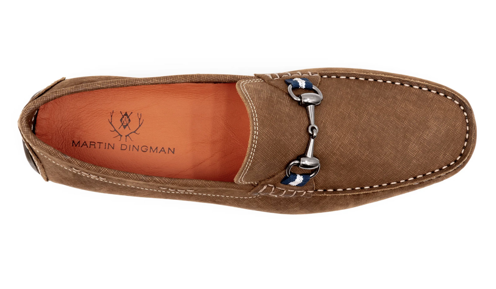 Bermuda Nubuck Horse Bit Loafers in Bark