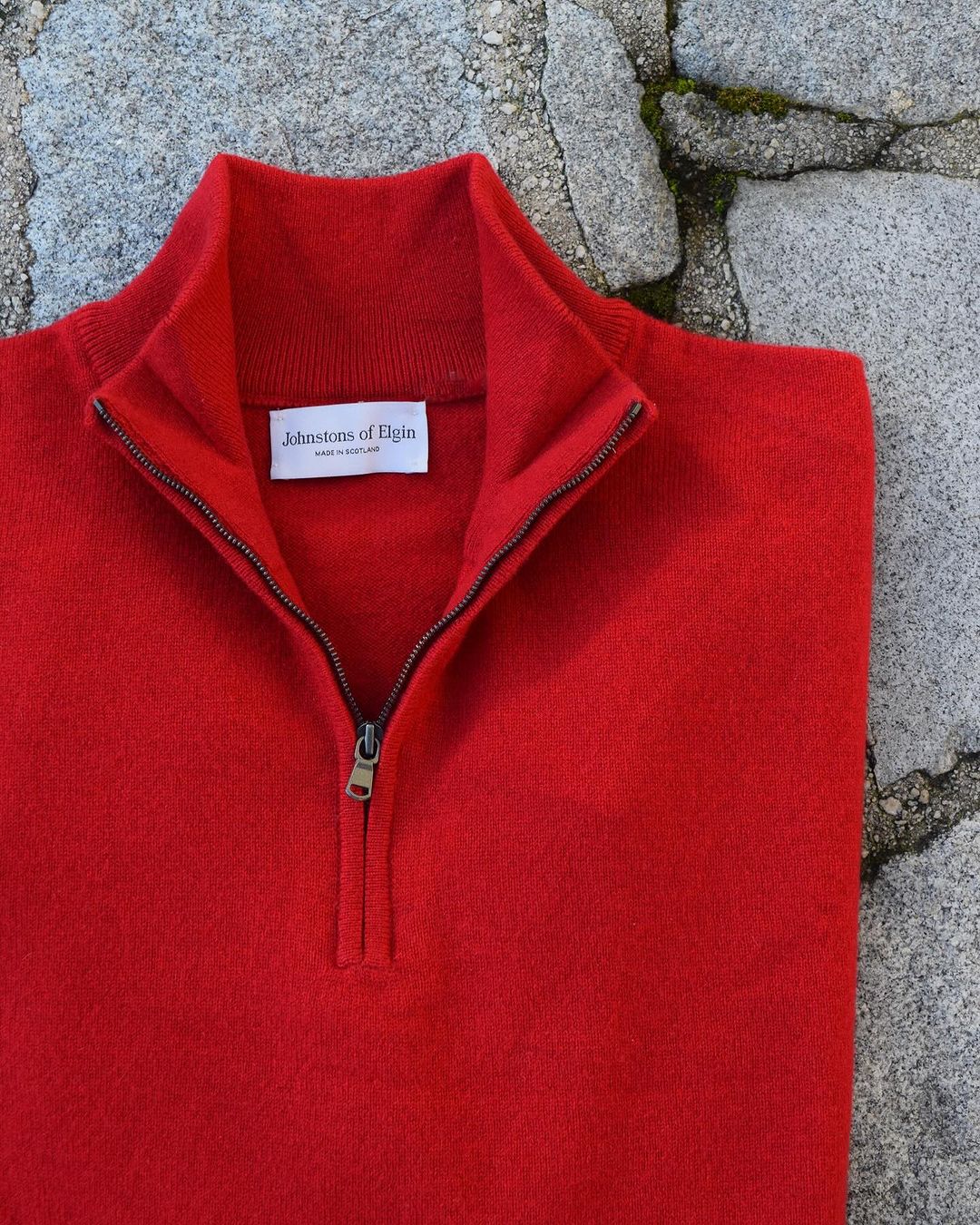 Red Cashmere 1/4 Zip