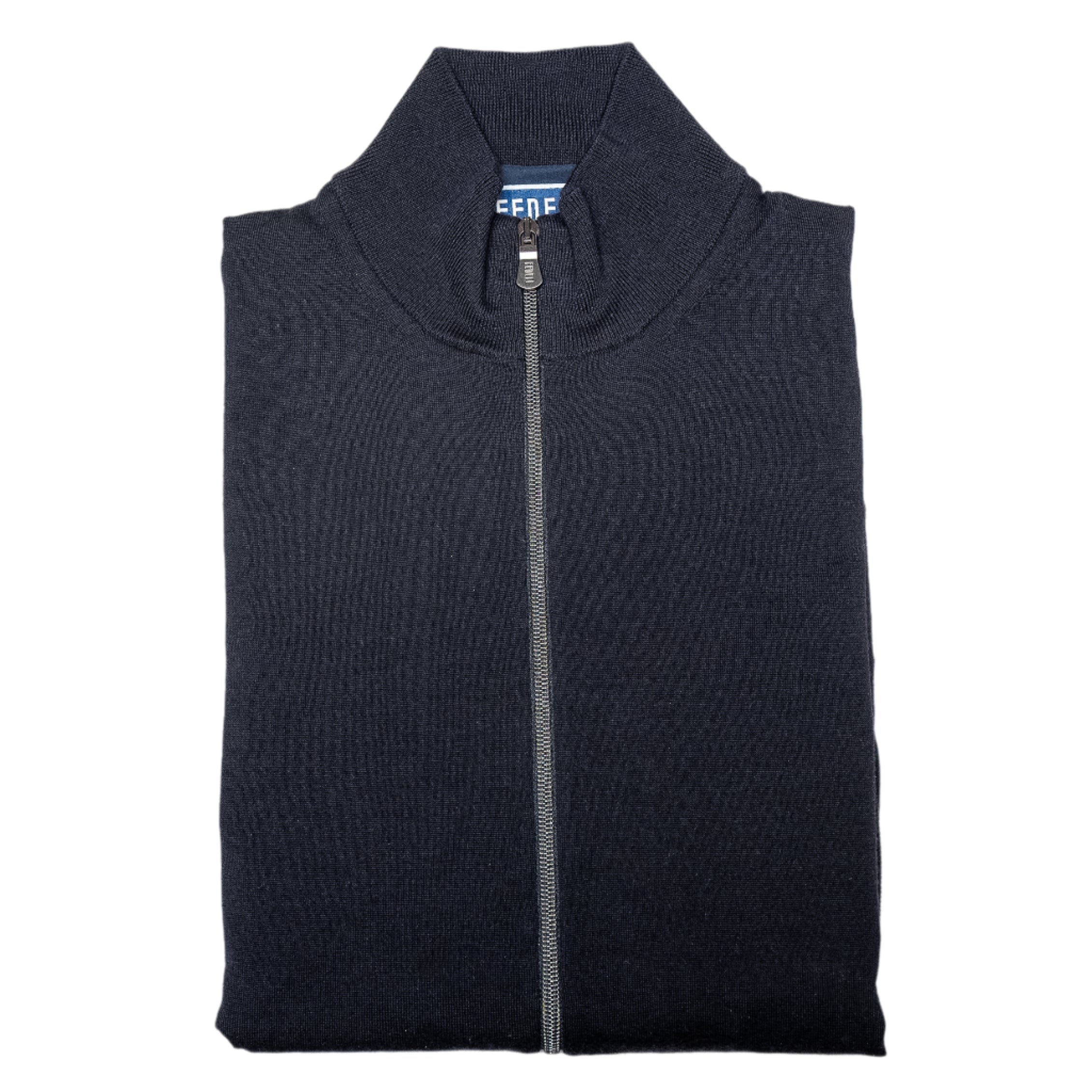 Paros Wool Knit Bomber in iconic blue