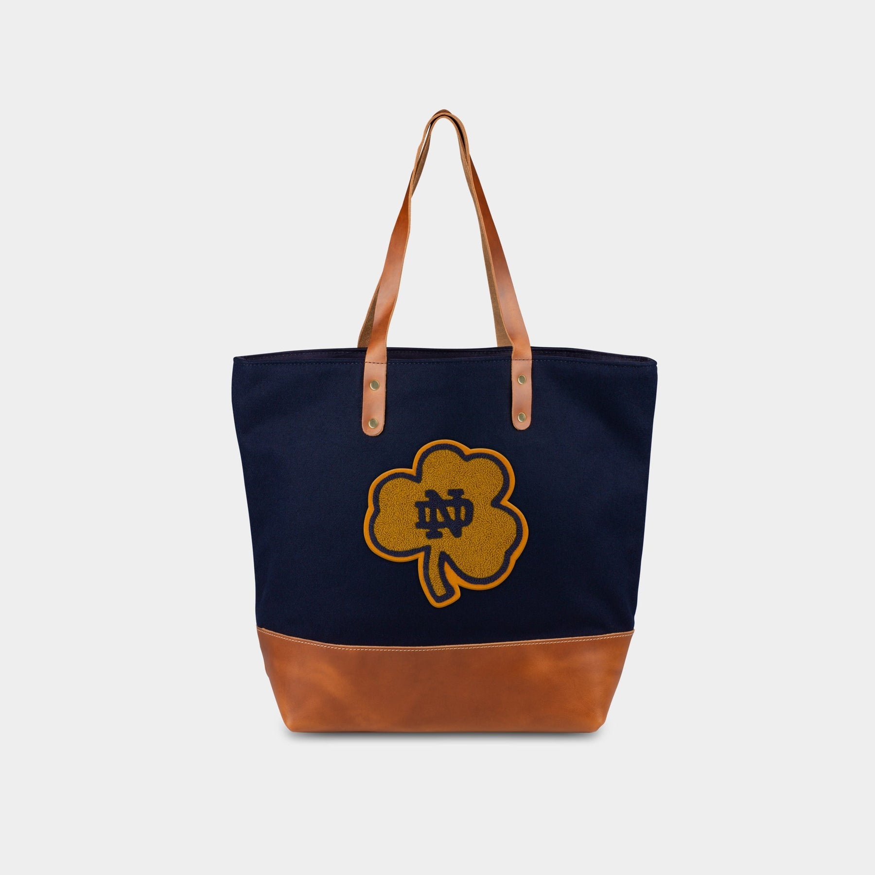 Notre Dame "Clover" Tote in Navy