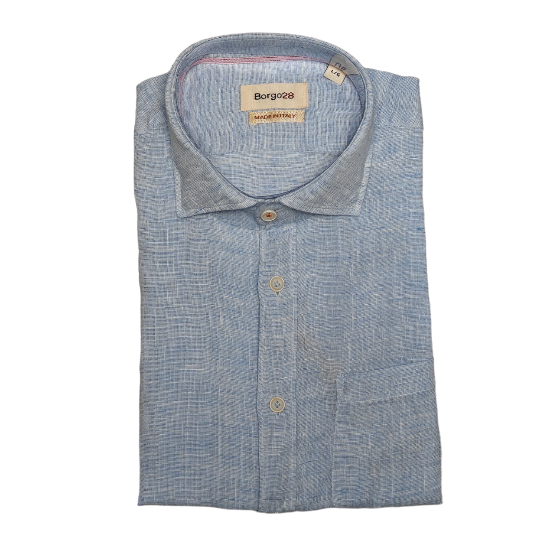 Pure Linen Short-Sleeve Sport Shirt