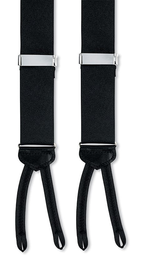 Black Suspenders - Woven Nylon